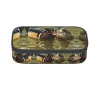 NBSNGSLS Trousse à crayons avec imprimé canard domestique - Organisez vos articles de papeterie avec élégance, Noir , Taille unique, Sac à dos enfant