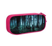 NBSNGSLS Trousse à crayons avec imprimé fantôme caché derrière les arbres - Organisez vos articles de papeterie avec élégance, rose, Taille unique, Sac à dos enfant