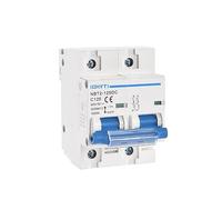NBT2-125DC 1P 2P 4P PV Din Rail DC 300V 600V 1000V 125A 10ka C courbe interrupteur solaire Mini disjoncteur MCB Interrupteur automatique (Color : 100A, Size : 2P 600VDC)