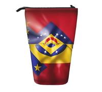 Nbtghga Trousse à crayons télescopique avec drapeau du Venezuela - Classique - Pour ranger des crayons ou maquillage - Cadeau idéal, Noir , Taille unique