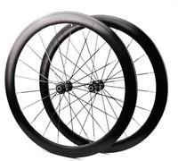 NBTRXWAFR Ensemble De Roues De Vélo De Route 700C*23C-25C-28C-32C-35C Jantes en Alliage D'aluminium 40/50MM, Bras De Frein À Dégagement Rapide, Moyeux 20H pour 7 8 9 10 11 12 Vitesses.,Noir,50mm