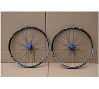 NBTRXWAFR Jeu De Roues De VTT 24/26/27,5/29 Pouces, Cassette 8-11 Vitesses, Jeu De Roues avec Blocage Rapide, Moyeux À Disque 32H, Support À Roulements Étanches.,Bleu,29inch