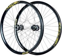 NBTRXWAFR Jeu De Roues en Alliage D'aluminium pour VTT De 26/27,5/29 Pouces pour Axe Traversant Boost avec Frein À Disque, Moyeux 32H pour Cassettes 8-12 Vitesses.,d'or,29inch
