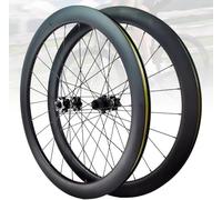 NBTRXWAFR Paire De Roues De Vélo De Route 700C Jantes en Fibre De Carbone 38/50Mm De Hauteur Frein À Disque À Dégagement Rapide 24H Moyeu À Traction Droite pour Cassette 7-12 Vitesses,50mm