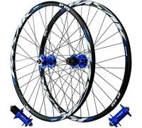 NBTRXWAFR Paire de Roues de vélo VTT 26/27,5/29 Pouces Frein à Disque 142 mm Axe traversant HG Moyeu à roulement scellé Vélo Avant Arrière Jante pour Cassette 7-11 Vitesses,QR Pair,27.5inch