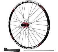 NBTRXWAFR Paire de Roues VTT 26/27,5/29 Pouces, Jante de vélo en Alliage d'aluminium HG roulement étanche 142 mm axe traversant Jante 32H pour Cassette 7-12 Vitesses,Thru axle Rear,29inch