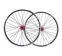 NBTRXWAFR Paire De Roues VTT Frein À Disque 26 Pouces Jantes De Vélo De Montagne Roue De Vélo À Dégagement Rapide Vélo 32 Rayons pour Cassette De Volant 7-10 Vitesses,Noir