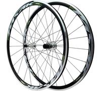 NBTRXWAFR Paire Vélo Route Roues 700C Alliage D'aluminium Double Paroi Jantes Profondeur 30Mm 20/24 Trous Roulements Moyeux Freins C/V QR-100/130Mm Cyclocross Roues pour 7 À 12 Vitesses Cassette,Vert