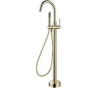 NBTRXWAFR Robinet au Sol Robinet de Baignoire Levier Unique Robinet de Baignoire en îlot avec Bec pivotant à 360°,d'or