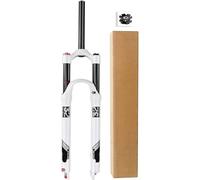 NBTRXWAFR Suspension De Vélo De Montagne Air Fourche Avant 26 27,5 29 Pouces, Alliage De Magnésium 1-1/8 « Pivot Droit Tube VTT Vélo Fourche Avant Débattement 140Mm,Manual Lock a,26inch