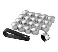 NBVGFGDF 20 pièces Cache Ecrou Voitures, pour Ford Transit Custom Couvercle de Boulon d'écrou de Roue avec Outil Retrait, Capuchons d'écrou Roue Voiture,C-21mm