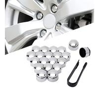 NBVGFGDF 20 pièces Cache Ecrou Voitures, pour Smart 451 Brabus Smart 453 fortwo forfour Couvercle de Boulon d'écrou de Roue avec Outil Retrait, Capuchons d'écrou Roue Voiture,A-21mm