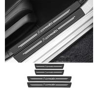 NBVGFGDF 4 Pièces Protecteur De Seuil De Porte De Voiture, pour Citroen C4X C5X/Citroen DS 7 Bande de Protection Anti-Rayures Seuil de Porte en Fibre de Carbone