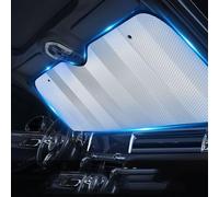 NBVGFGDF Pare-Soleil Fenêtre Avant Voiture, pour Citroen C4 Cactus 2018-2023 Pare-Soleil Pare-Brise Voiture Portable Pliable Contre Les Rayons UV