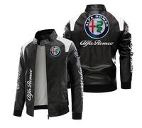 NBVGFGDF Sweat-Shirt à Capuche en Coton, pour Alfa Romeo Giulia 2016 2017 2018 Mode décontractés Zippé Hoodie vêtements de Sport Classiques, passionné d'automobile,B-L