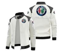 NBVGFGDF Sweat-Shirt à Capuche en Coton, pour Alfa Romeo Tonale (Type 965) 2022 2023 2024 2025 Mode décontractés Zippé Hoodie vêtements de Sport Classiques, passionné d'automobile,A-M