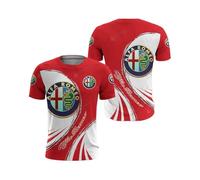 NBVGFGDF T-Shirt Homme, pour Alfa Romeo Alfetta GT GTV 1974-1986 Chemise à Manches Courtes Homme Coton À Manches Courtes Manches Courtes Homme T-Shirt Col Rond,XL