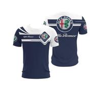 NBVGFGDF T-Shirt Homme, pour Alfa Romeo Tonale 2022 2023 2024 Chemise à Manches Courtes Homme Coton À Manches Courtes Manches Courtes Homme T-Shirt Col Rond,XL