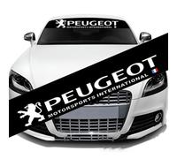 NBVGFGDF Voiture Pare-Brise Avant Autocollant, pour Peugeot 107 108 206 207 208 301 307 308 407 408 508 2008 3008 4008 5008 Bande Pare-Soleil pour Pare-Brise de Voiture Autocollant de Fenêtre Voiture