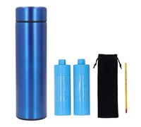 NBVGHPSRW Étui de Voyage pour stylos, Bouteille Isotherme en Acier Inoxydable pour stylos, Organisateur Compact et Portable avec Technologie de Refroidissement avancée pour Une Utilisation e (Bleue)