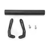 NBVGHPSRW GPS Navigation Motorcycle Bracket Phone Holder, Wireless Mount for 1290 Super Adventure S/R 17-18, CNC - Machined Stainless Steel GPS Holder with Steering Bar Clamp, Front in