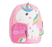 NBVGHPSRW Sac à Dos pour Tout-Petits avec Animaux Mignons, Sac à Dos pour Enfants de Maternelle et de préscolaire de 3 à 6 Ans, Cartable Scolaire léger en Nylon avec Dessins animés et (Rose)