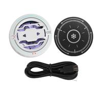 NBVGHPSRW Ventilateur de refroidissement magnétique pour téléphone portable, radiateur mobile à semi-conducteurs à 3 vitesses avec lumière LED, idéal pour les jeux et la lecture de vidéos, (Blanche)