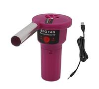 NBVGHPSRW Ventilateur électrique portable de 5 V pour barbecue, allume-feu de grill rechargeable par USB avec tube en aluminium pour le camping en plein air, la randonnée, le pique-nique et