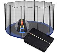 NBVNBV Filet de sécurité de rechange pour trampoline - Diamètre : 153 cm, 183 cm, 244 cm, 305 cm, 366 cm, 430 cm, 488 cm - Pour 6/8/12 barres - Indéchirable - Pour l'extérieur