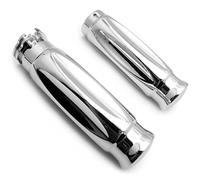 NBX Poignées de guidon de moto chromées 25 mm pour Harley Davidson XL Sportster 883 1200/Kawasaki Vulcan Classic Custom 900/GoldWing