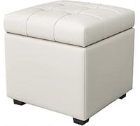 NBYGSC Banc de Rangement en Cuir - Repose-Pieds avec Rangement caché Pouf élégant Repose-Pieds Cube Polyvalent pour Salon Chambre à Coucher - Furniture nizer