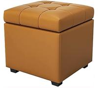 NBYGSC Banc de Rangement en Cuir - Repose-Pieds Cube avec Rangement caché, Pouf élégant, Repose-Pieds pour Salon, Chambre à Coucher entrée - Solution de mobilier Polyvalente