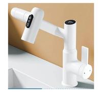 NBYGSC Basin numérique Rotatif Multi-Fonction Mélangeur lavabo à Eau Chaude Froide, Robinet vanité Salle Bain avec pulvérisateur Cours d'eau pour Une expérience de Lavage améliorée