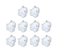 NBYGSC Belle Resin Puppy Puppy Pendant Resin Resin Puppy Flock Charm pour Les projets de Bijoux créatifs Accessoires délicats Resin Flocks Puppy Pet Animal Pendant