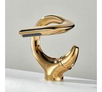 NBYGSC Brightfall Fauce Faucet Creative Smasseur Forme S pour Salle Bain baignoires de l'hôtel Tap cuivre Chaud Froid avec Conception d'épargne à soupape en céramique