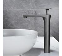 NBYGSC Brushed Gold Hot & Cold Black Basin lavotory Faucet Bathroom Vessel Sink Mixer taps Brass