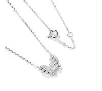 NBYGSC Butterfly Simulate Diamond Pendant Real Party Wedding Penndants Collier for Women Girl Jewelry Gift