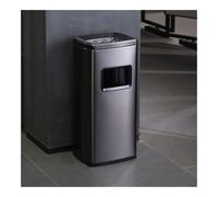 NBYGSC Cendrier sur Pied cendrier Poubelle de Hall d'hôtel en Acier Inoxydable pour cendrier d'entrée d'ascenseur à l'extérieur (Noir)