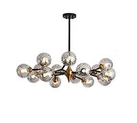 NBYGSC Chandelier Sputnik de l'industrie, à 15 lustres Vintage Rustique, de Plafond, Pendentif au Milieu du siècle, chandelies Hauteur réglable pour Manger Le Salon à la Maison, Gris fumé, 20