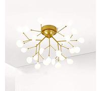 NBYGSC Chandelier Sputnik de l'industrie ， Chandelier Creative Firefly, rameau Nordique Branche de lumière de Plafond Pendant Le, G4 CHANDELERS INDOR