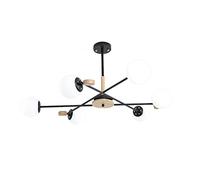 NBYGSC Chandelier Sputnik de l'industrie, Molecule de Plafond Semi-clush Mlécule Pendante Lights with Glass Shardes for Living Room Bedroom Home, 6 lumières, 95x60cm