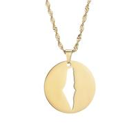 NBYGSC Collier Palestine en Argent Sterling 925 pour Hommes, Collier Palestine Israël pour Femmes, Collier Carte Palestine Pendentif chaîne de géographie du Pays, Collier Palestine Or, Bijoux