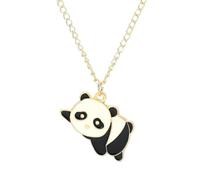 NBYGSC Collier Panda pour Femmes Filles, Collier Panda de Dessin animé pour Femmes, Panda de Sport Amusant Mignon, Bijoux Panda, Collier Panda Rouge pour Filles, médaillon Panda, Pendentif pièce de