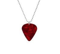 NBYGSC Collier Rock and Roll en Argent Sterling 925 pour Femmes Hommes, Collier Pendentif en Forme de cœur, Collier de médiator de Guitare, chaîne de Cou de périphériques de Film, Tour de Cou à