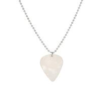 NBYGSC Collier Rock and Roll en Argent Sterling 925 pour Femmes Hommes, Collier Pendentif en Forme de cœur, Collier de médiator de Guitare, chaîne de Cou de périphériques de Film, Tour de Cou à
