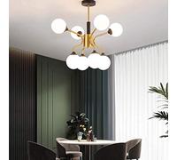 NBYGSC Crystal ChandelierCreativité Chandeliers ÉCLAIRAGE, Fer Semi-Flush MOURT LIMPLES PLACHES pour Le SOIX SOIX SOIX PRENDANT PRENDANT, Amber FEMBOR, 16 Light