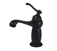 NBYGSC Évier Salle Bain Or Tap en Laiton à Manche avec mélangeur d'eau Diamant Froide chromé Robinet élégant C Black pour Les salles de Bains Modernes
