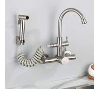 NBYGSC Murmain Moustred Cacheed Type Arear Inoxydable Chaussade Chaude Eau Froide Spray à Levier Baundre de la Piscine Rotation @ E (D)
