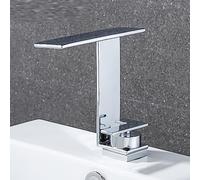 NBYGSC Nordique Waterfall Style Robinet Hot and Cold Home Toilet Toilet de Salle de Bain Poute-Basin pour lavabo, Argent Vif