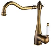 NBYGSC Nostalgie Mixer Sinker Tap Country House Style Construction en Laiton Single Lever Ceramic Gatchs Pibin Elegant Kitchen Faucet